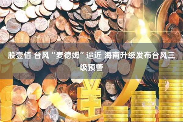 股壹佰 台风“麦德姆”逼近 海南升级发布台风三级预警